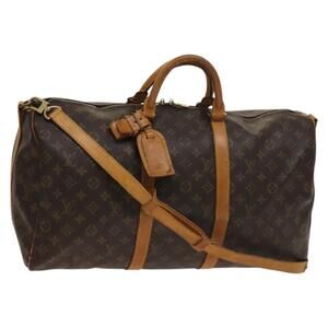 LOUIS VUITTON Monogram Keepall Bandouliere 50 Boston Bag M41416